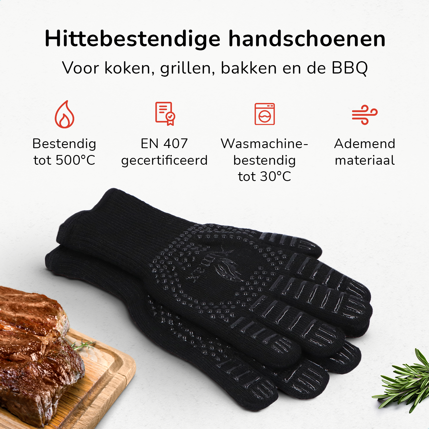 Xamax BBQ handschoenen Zwart