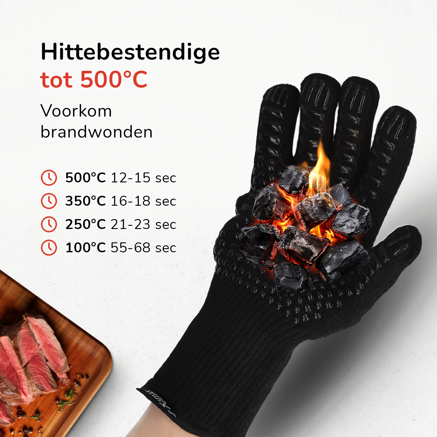 Xamax BBQ handschoenen Zwart