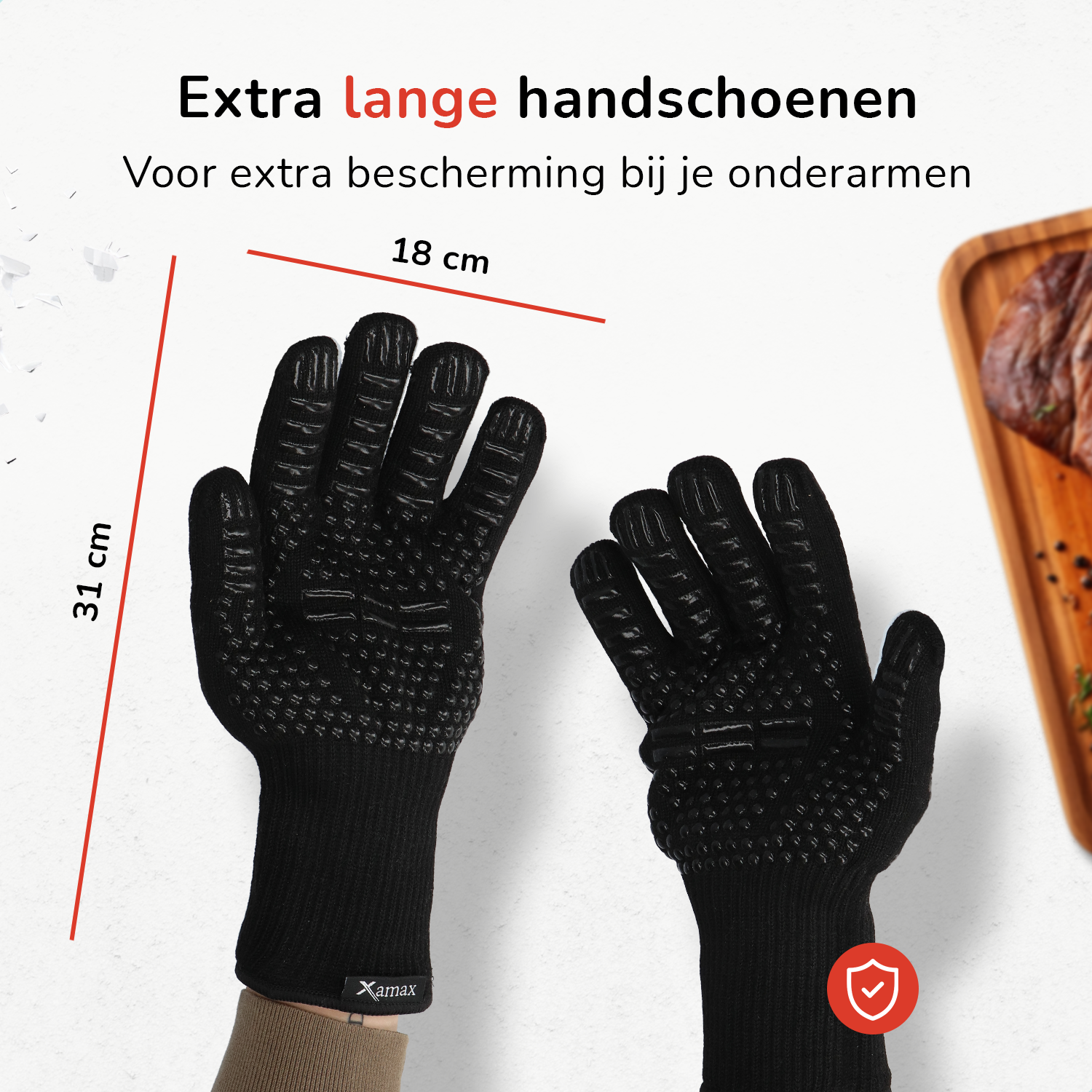 Xamax BBQ handschoenen Zwart