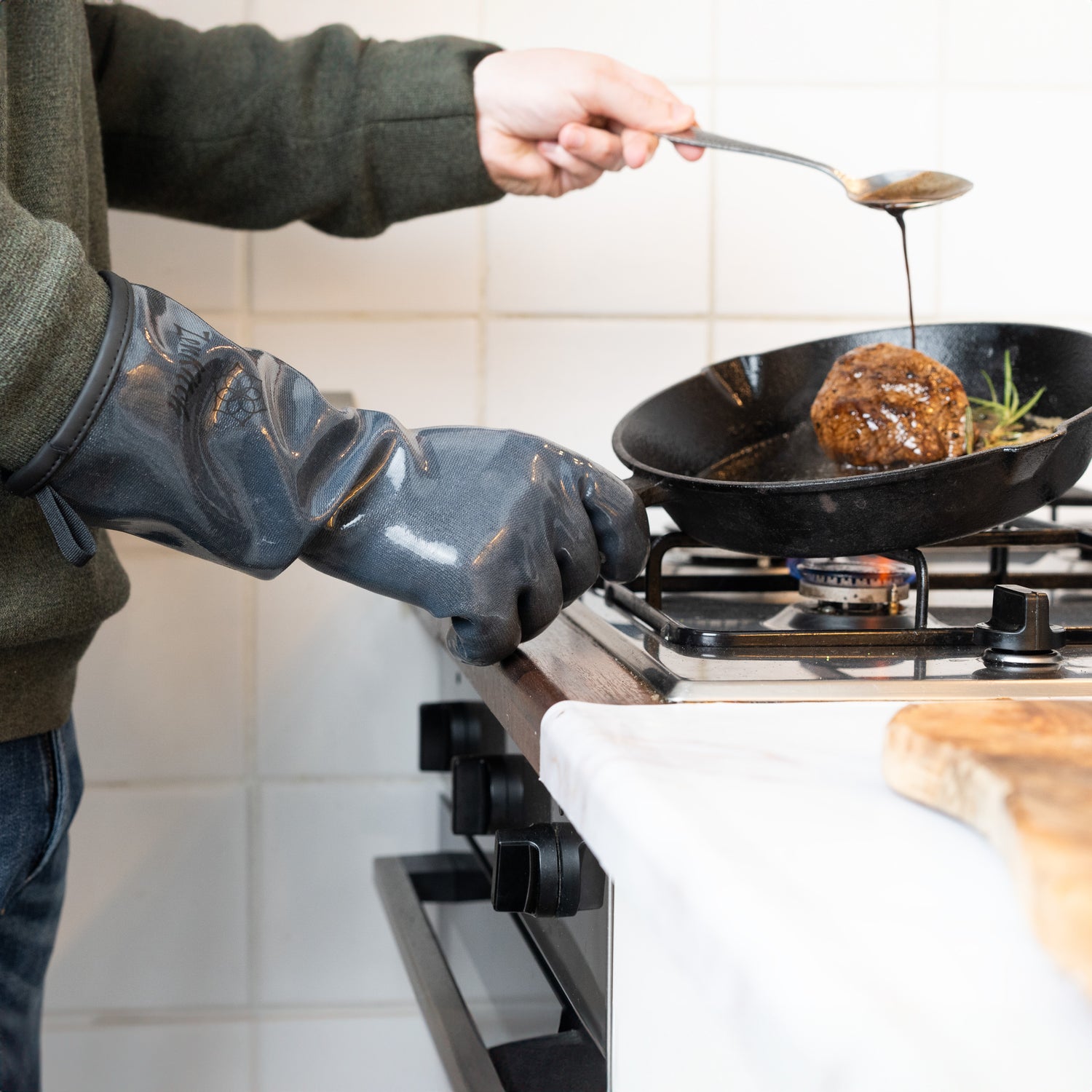 ZenKitch Siliconen BBQ Handschoenen Atraciet