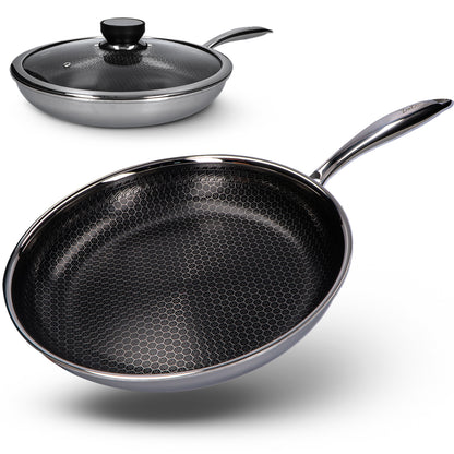 ZenKitch Honingraat Koekenpan Ø 28 cm met Deksel