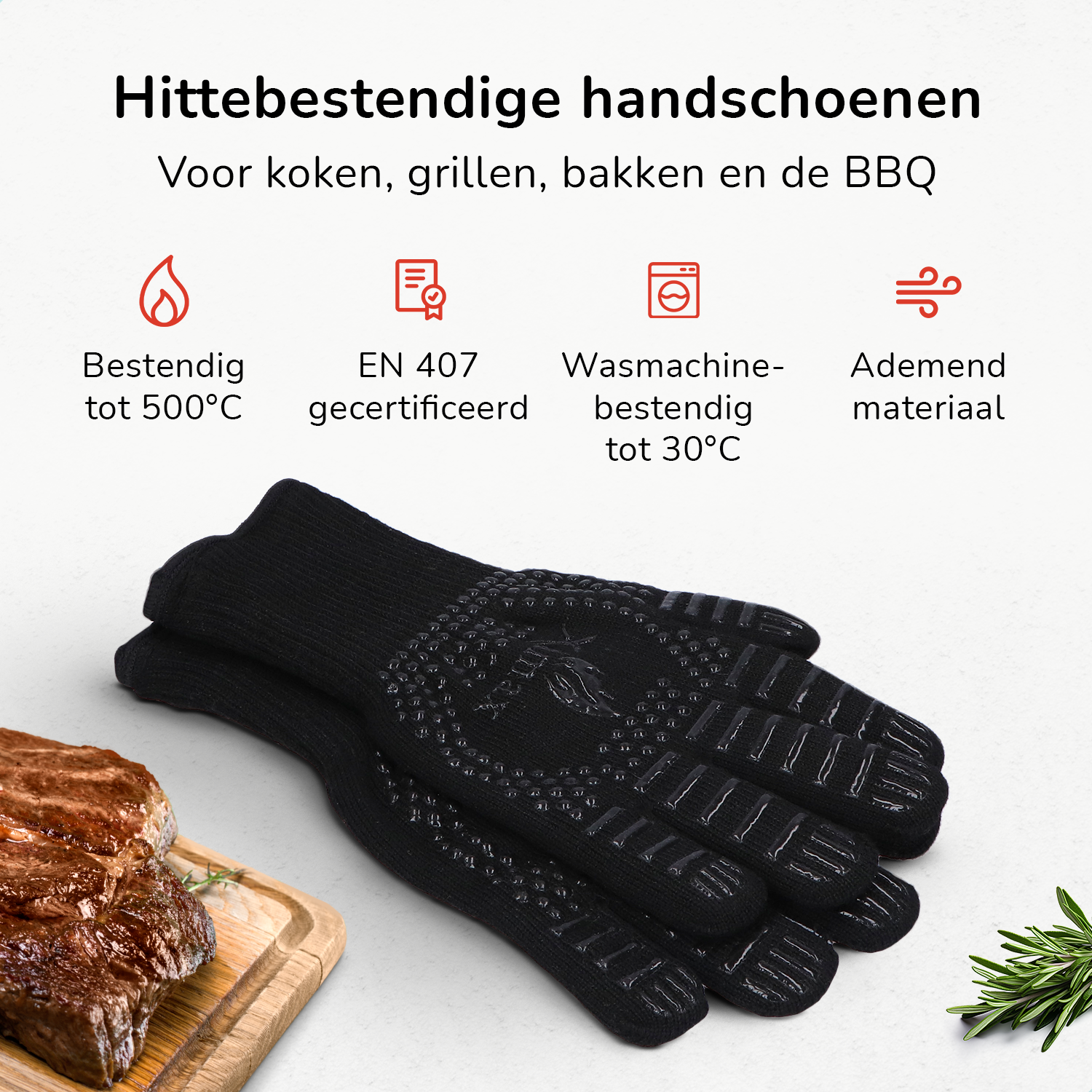 Xamax BBQ-handschoenen - Ovenwanten 