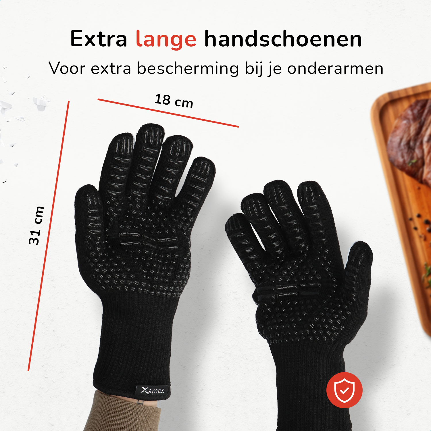 Xamax BBQ-handschoenen - Ovenwanten 