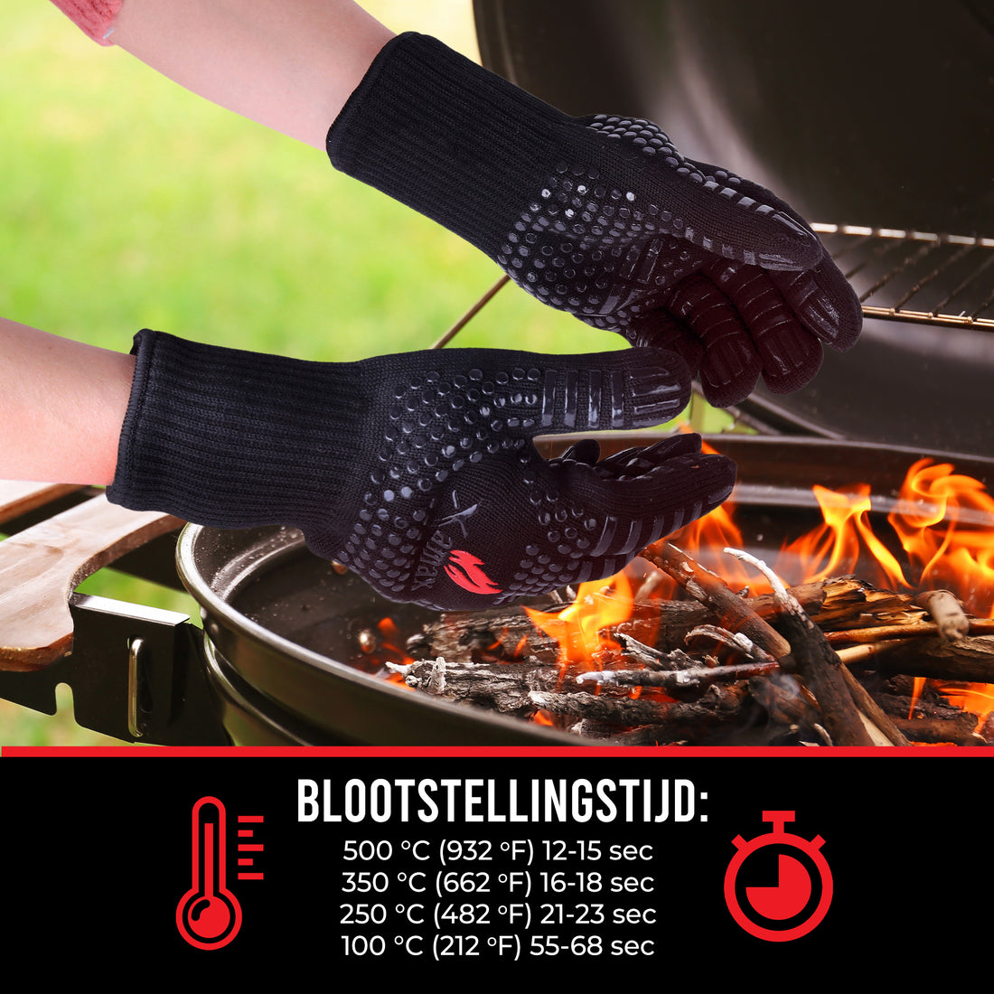 Xamax BBQ-handschoenen - Ovenwanten 