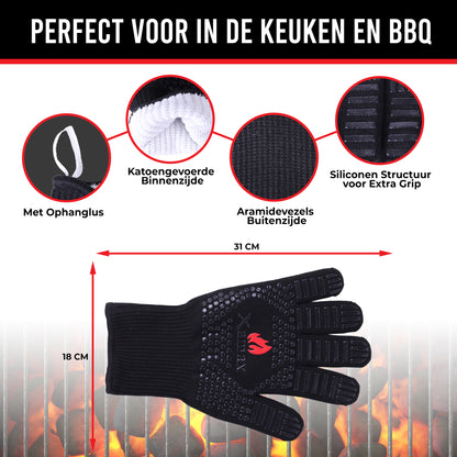 Xamax BBQ-handschoenen - Ovenwanten 