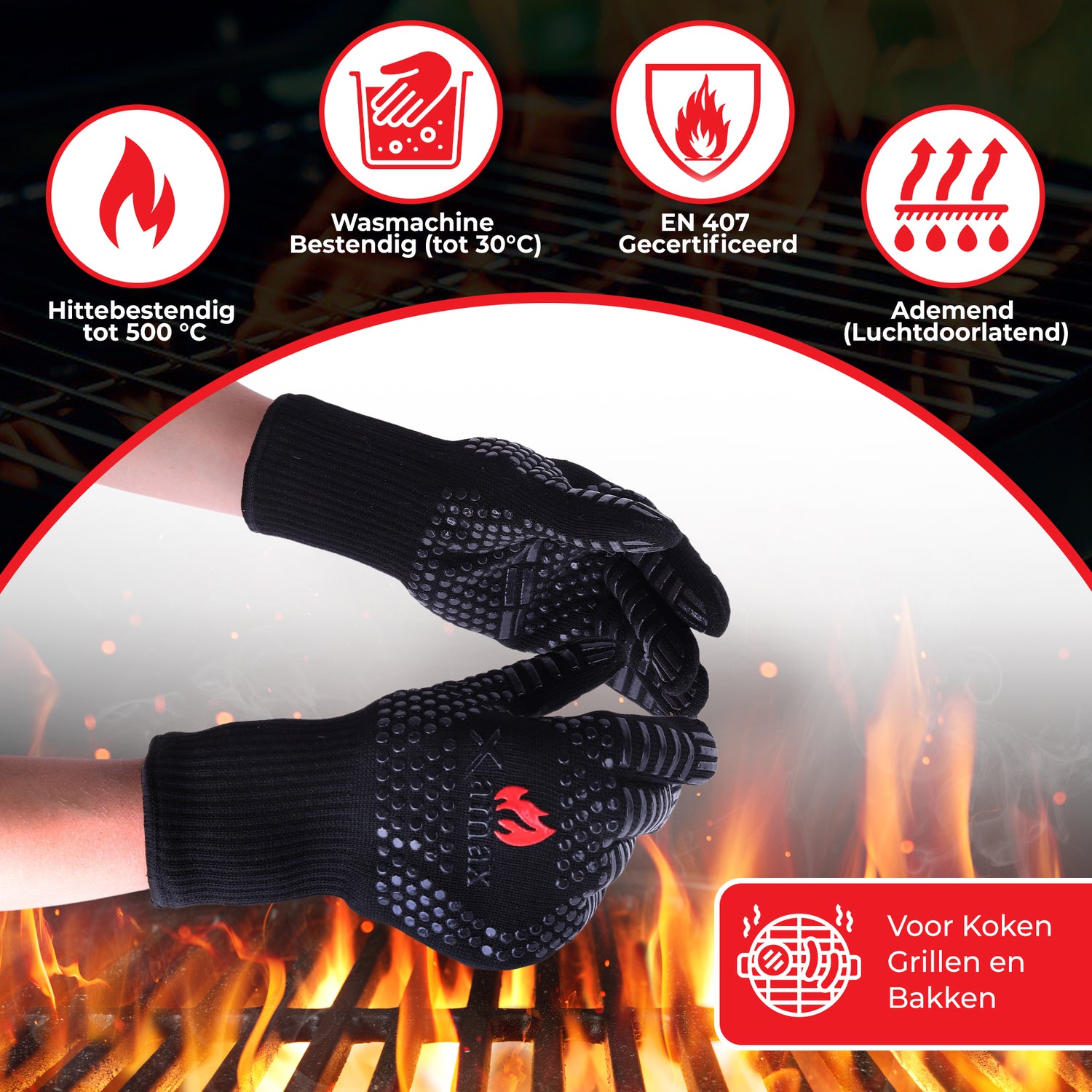 Xamax BBQ handschoenen