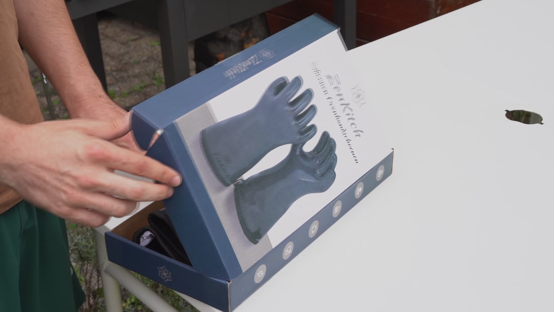 ZenKitch Siliconen BBQ Handschoenen Wit